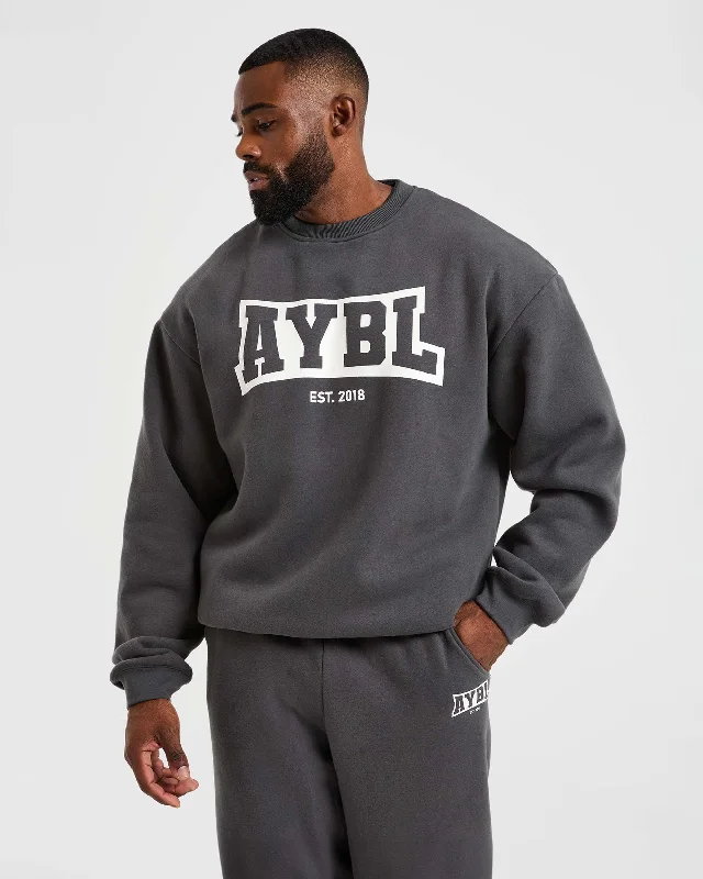 Academy Oversized Sweater - Charcoal Business Business