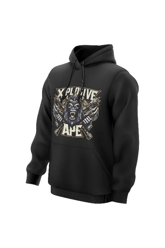 XAPE Battle Axe Hoodie - Black Monochromatic Office Style Monochromatic Office Style