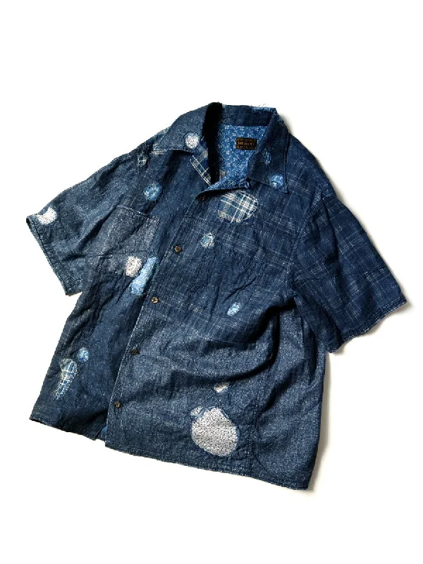 Kapital IDG Patchwork BORO Aloha - Indigo Stylish Men's Neon Stylish Men's Neon