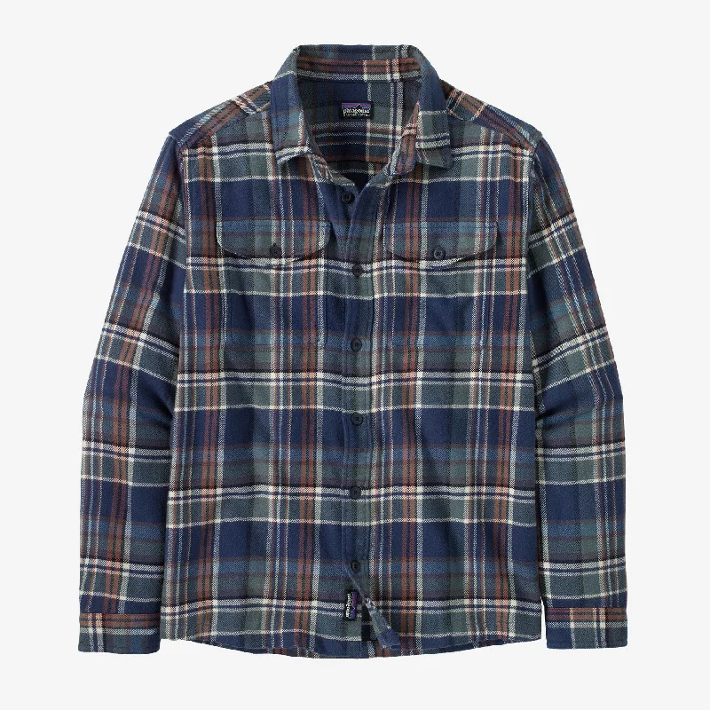 Patagonia Men's Fjord Flannel Shirt - New Navy Casual Men's Loose Casual Men's Loose