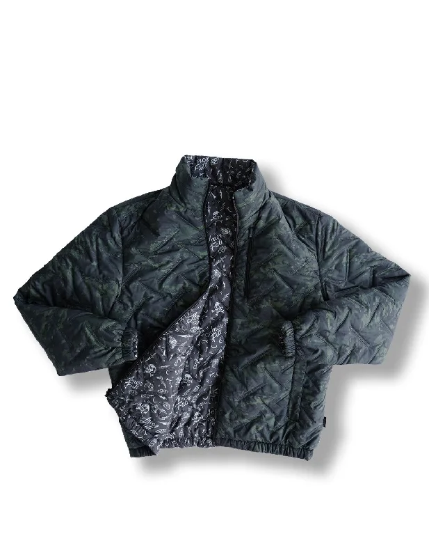 STMC® Black Camo Reversible Woobie Jacket Organic Organic