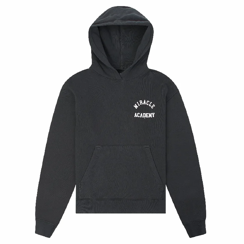 Miracle Academy Hoodie | Faded Black Cozy Men's Sherpa Cozy Men's Sherpa