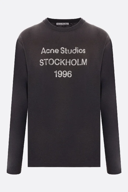 cotton t-shirt with Acne Studios 1996 print Masculine Men's Thick Masculine Men's Thick