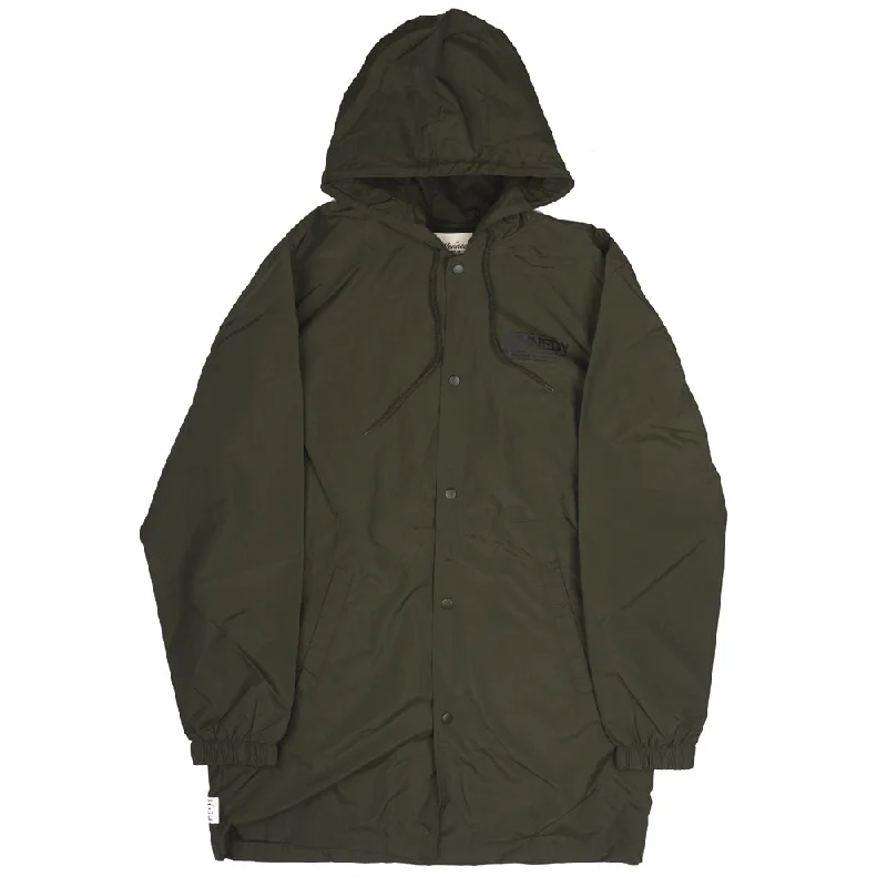 KENNEDY MFG EXTENDED COACHES JACKET OLIVE - 16222T British Gentleman Style British Gentleman Style