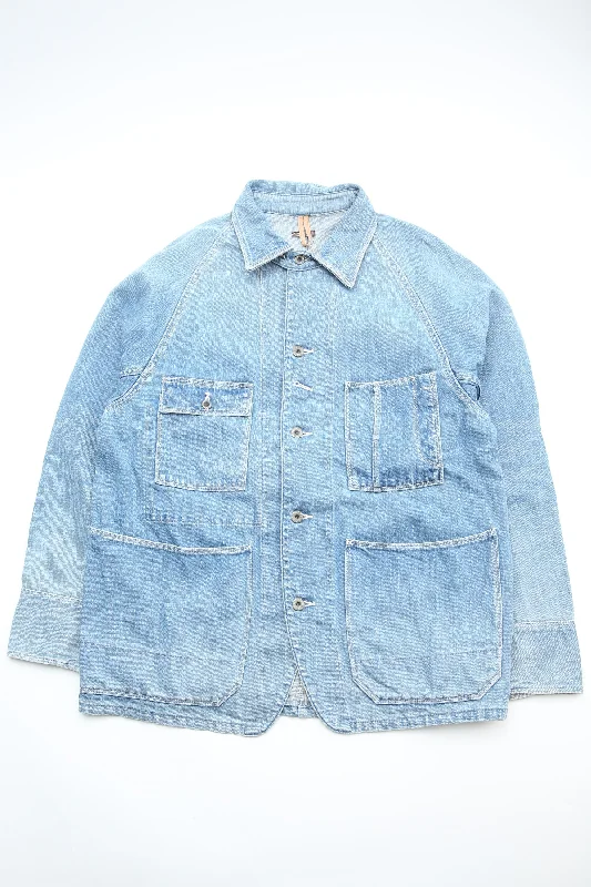 Kapital 12oz Denim CACTUS Coverall (LIGHT) - Midtone - (EK-1406) Beach Beach