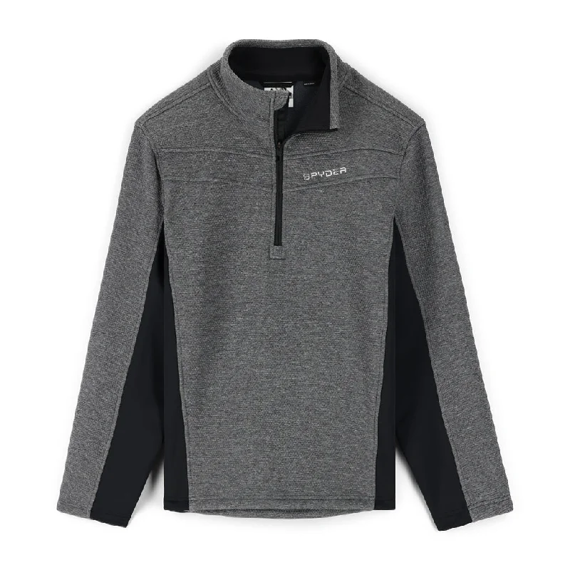 Mens Encore Half Zip - Ebony Black (2022) Laid Laid