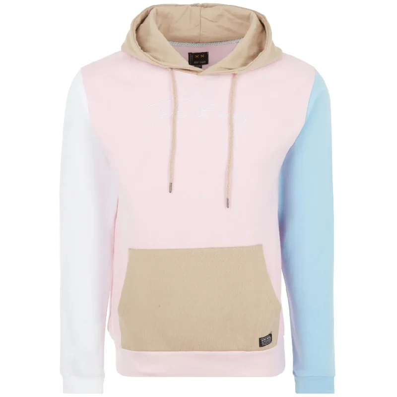 NAVY YARD HOODIE TAKE IT EASY PINK NFKT-2088 Preppy Men's College Preppy Men's College