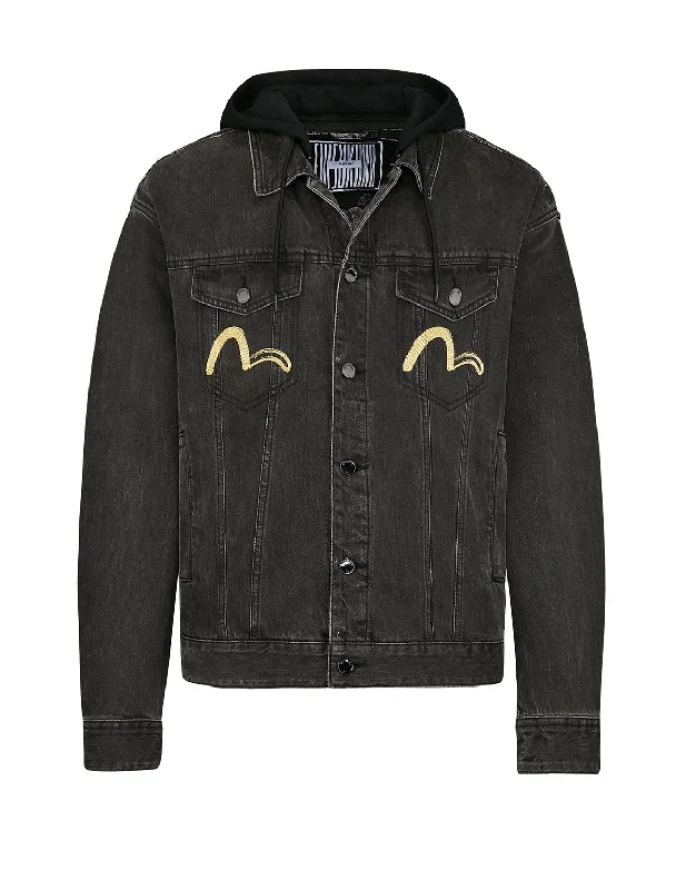 Jacquard Monogram Denim Jacket Sophisticated Men's French Sophisticated Men's French