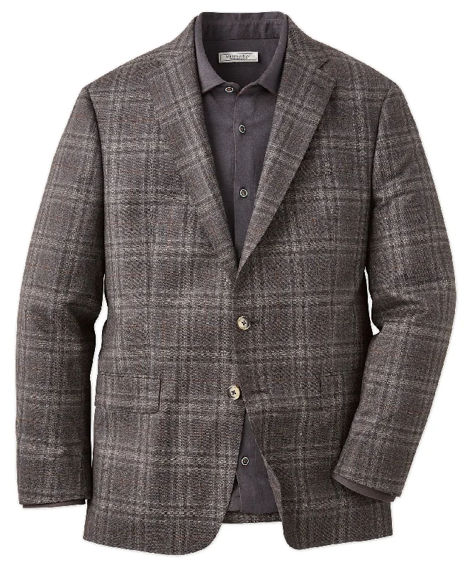 Wool Plaid Sport Coat Masculine Men's Thick Masculine Men's Thick