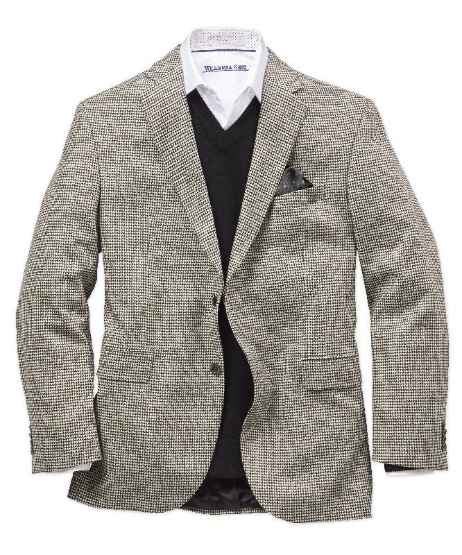 Wool-Cashmere Houndstooth Sport Coat Classic Men's Pin Classic Men's Pin