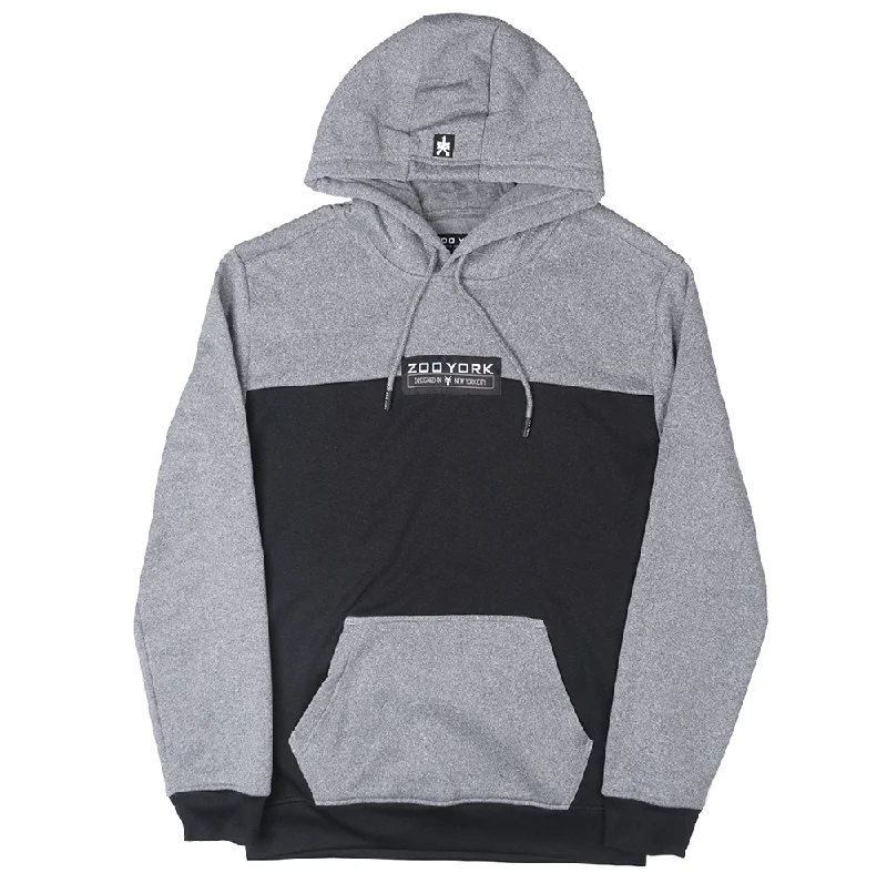 ZOO YORK LOGO HOODIE GREY MARLED - ZY31H137 Confident Men's High Confident Men's High