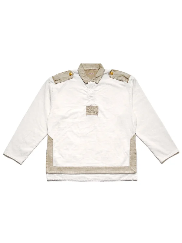 Kapital 16 / -Tianzhu Seagull Rugby Shirt - White Dynamic Men's High Dynamic Men's High