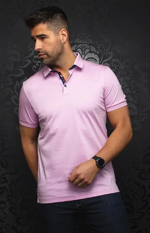 AU NOIR | Polo | Eagle Pink Luxurious Men's High