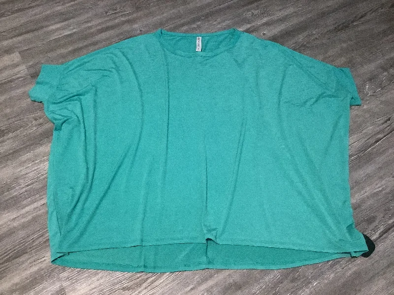 Green Top Short Sleeve Clothes Mentor, Size Xl Confident Men's Power