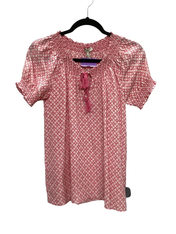 Pink Top Short Sleeve Josie, Size Xs Athletic Men's High