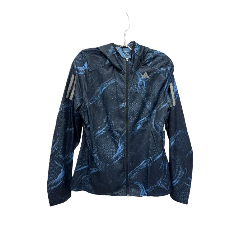 Athletic Jacket By Adidas In Blue, Size: S Beach