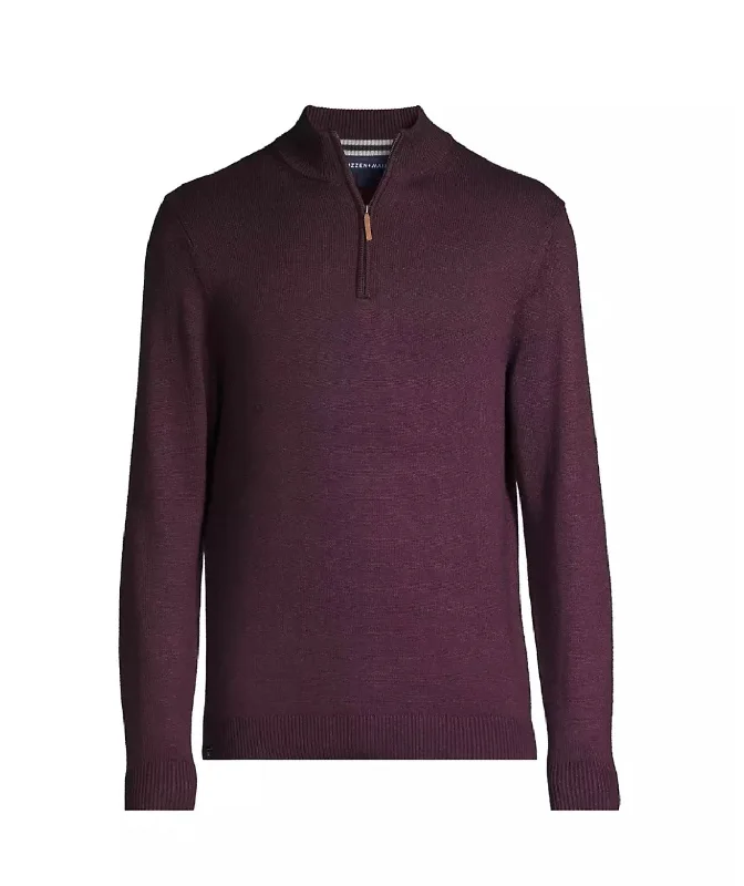 CASSADY 1/4 ZIP - PLUM Dynamic Men's High