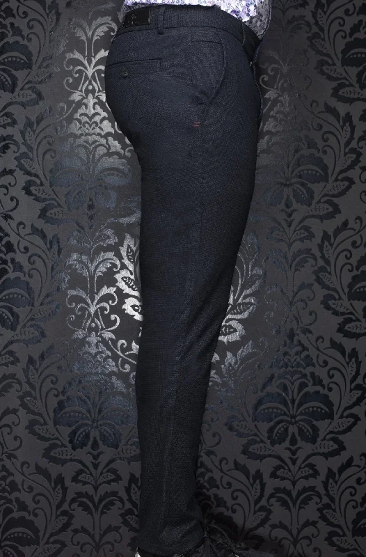 AU NOIR | Ultra Stretch Pants | Beretta Sevilla Black Elegant Men's Cashmere