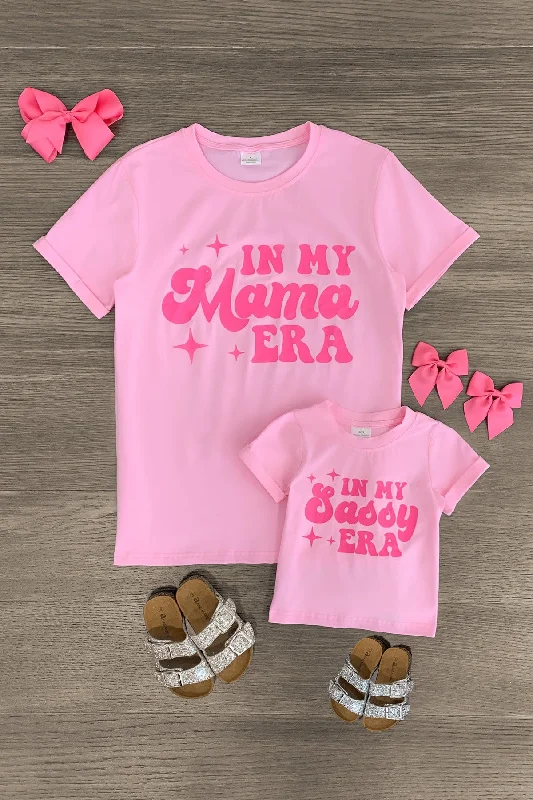 Mom & Me - "In My Mama & Sassy Era" Pink Top Business