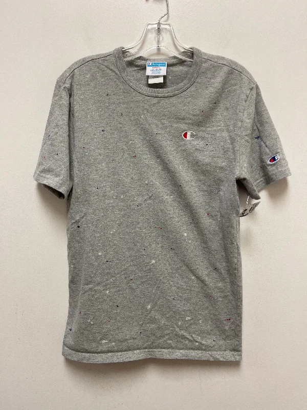 Grey Top Short Sleeve Champion, Size S Trendy Men's Oversized