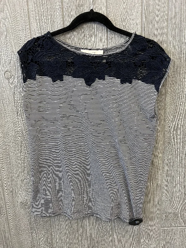 Blue Top Short Sleeve Loft, Size Petite   S Bold Men's Animal