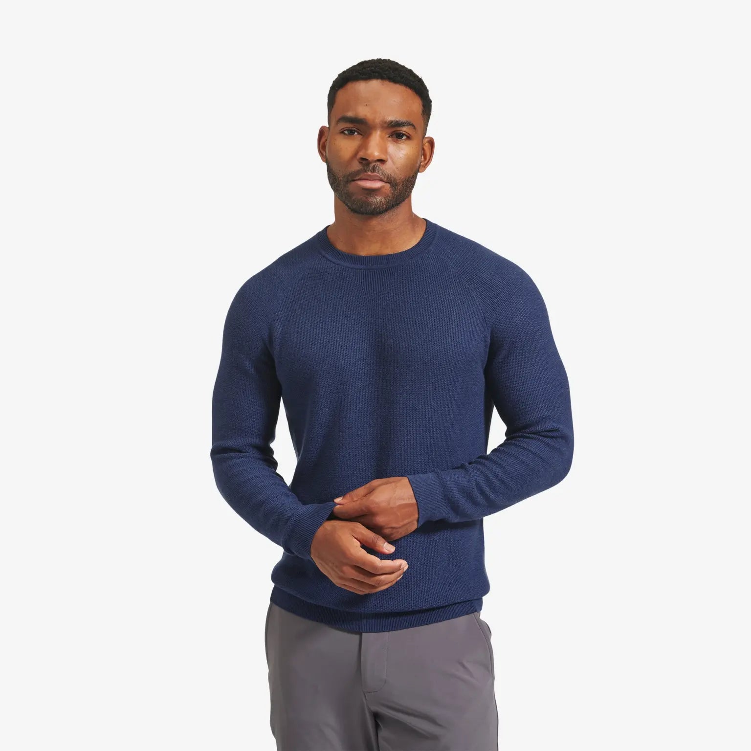 CASSADY CREWNECK SWEATER - BLUE Hip Men's Retro