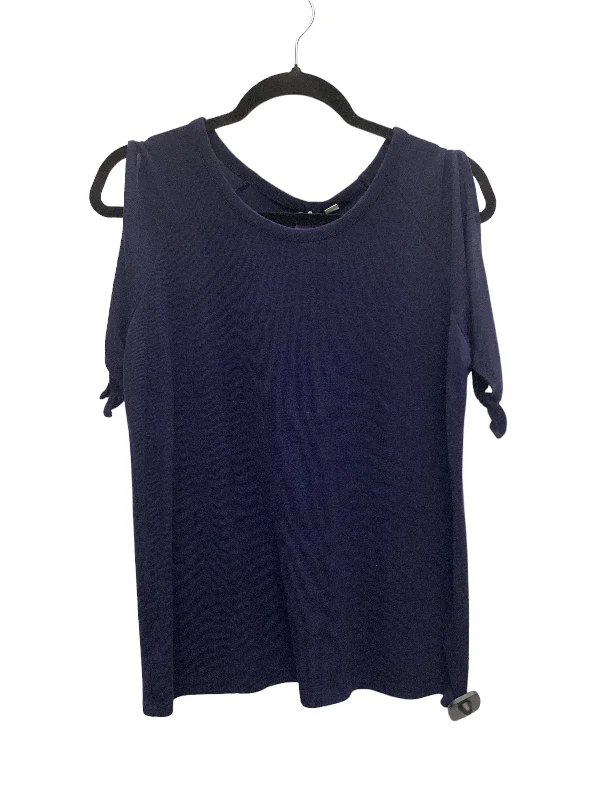 Navy Top Short Sleeve Basic Gap, Size M Monochromatic All