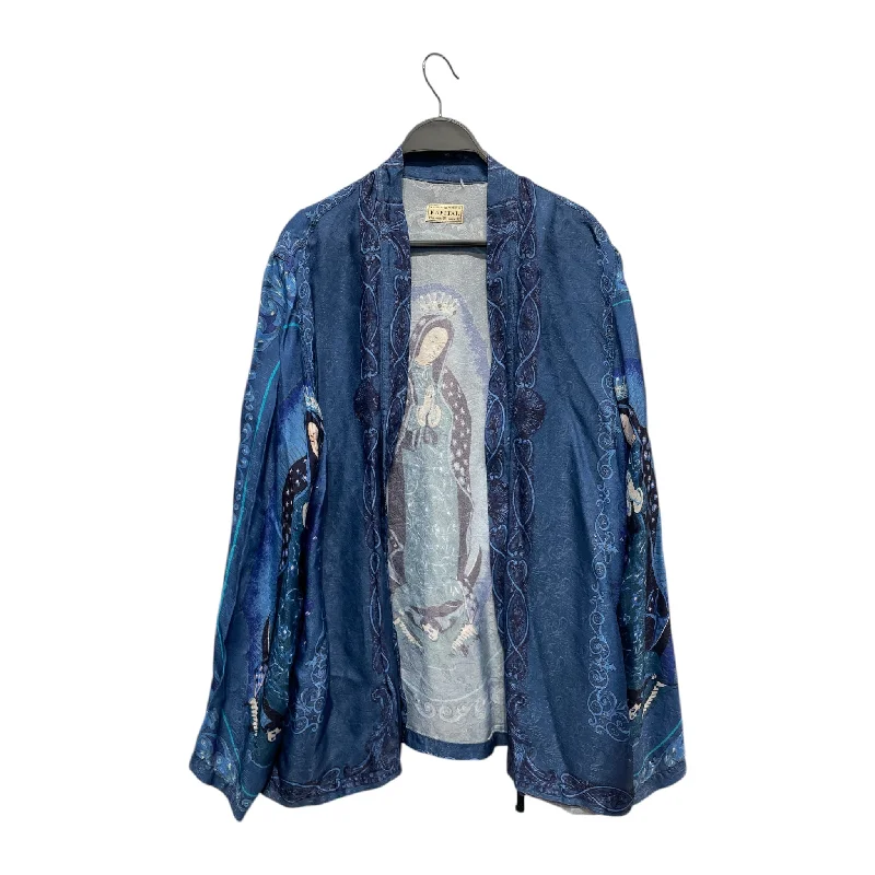 KAPITAL/LS Shirt/3/Rayon/BLU/Graphic/Virgin Mary Adventure