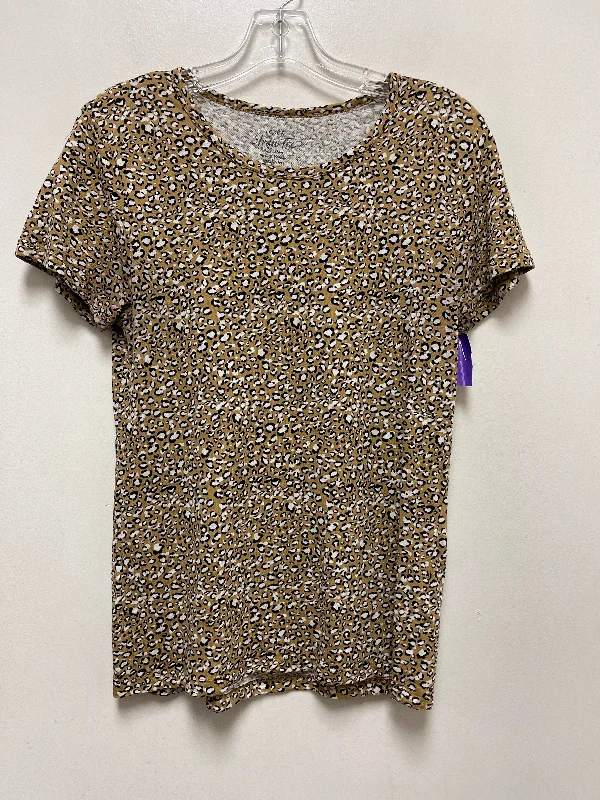 Animal Print Top Short Sleeve J. Crew, Size M Cozy Men's Winter