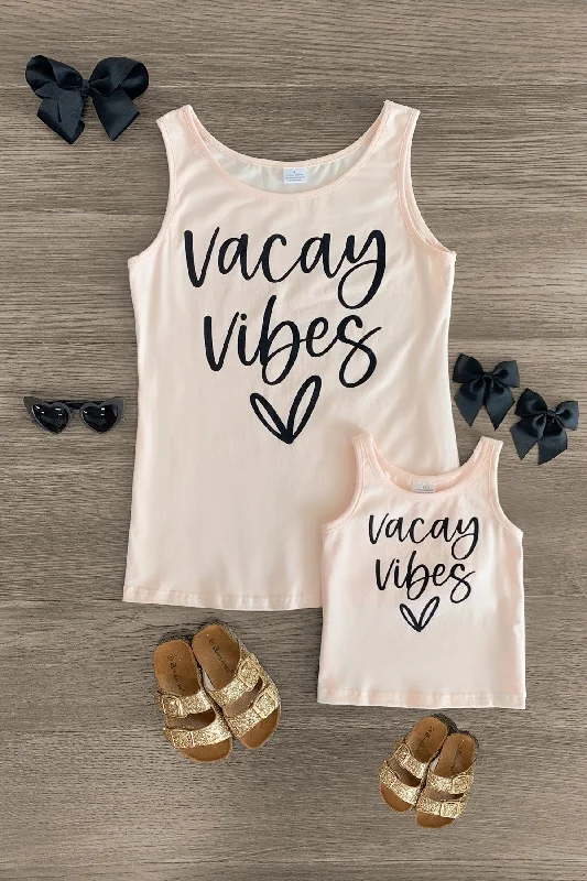 Mom & Me - "Vacay Vibes" Tank Top Elegant Men's Cashmere