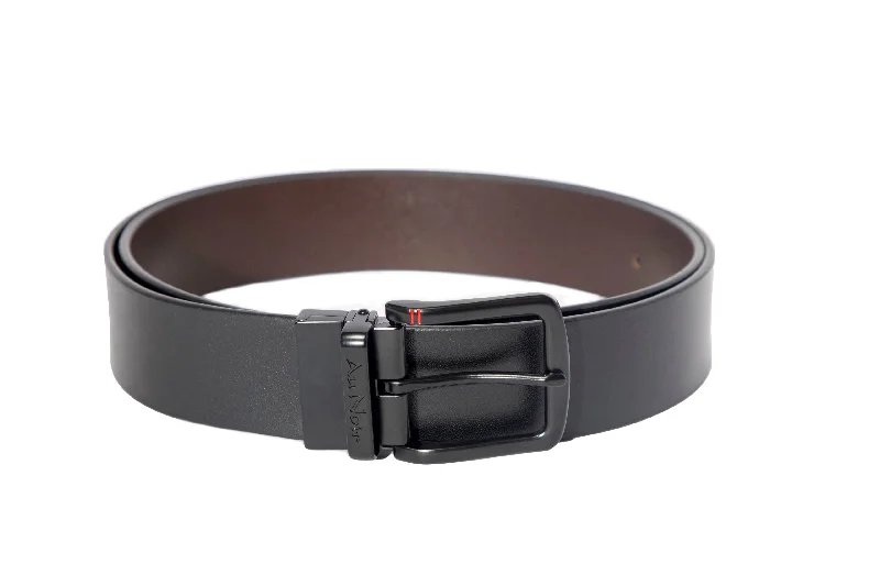 AU NOIR | Belt | Strauss Black Black/Brown Refined Men's Hand