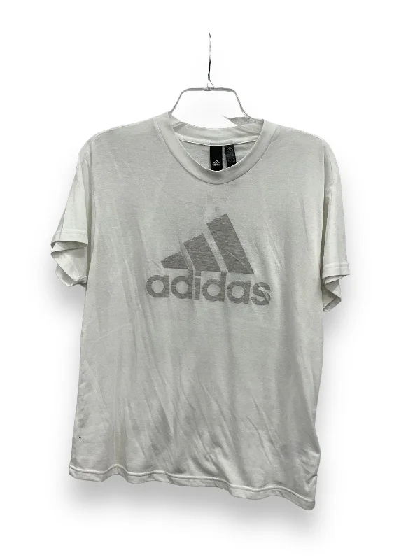 White Top Short Sleeve Adidas, Size M Cozy Men's Sherpa