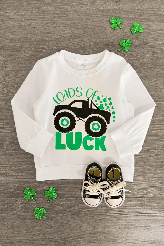 "Loads Of Luck" Long Sleeve Top Unique Men's Upcycled