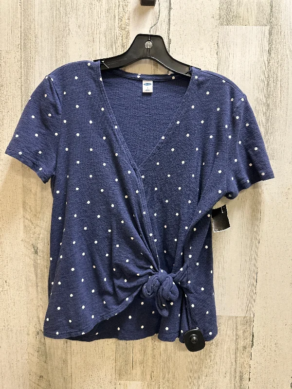 Blue Top Short Sleeve Old Navy, Size S Business