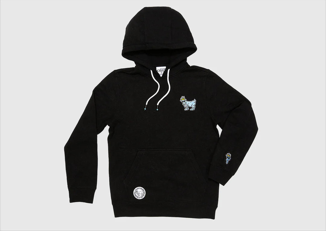 GOAT PULLOVER HOODY - BLACK Practical Men's Multi