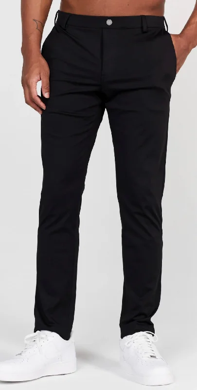 BRADLEY SLIP ON PERFORMANCE PANT - TUXEDO Bold Men's Animal