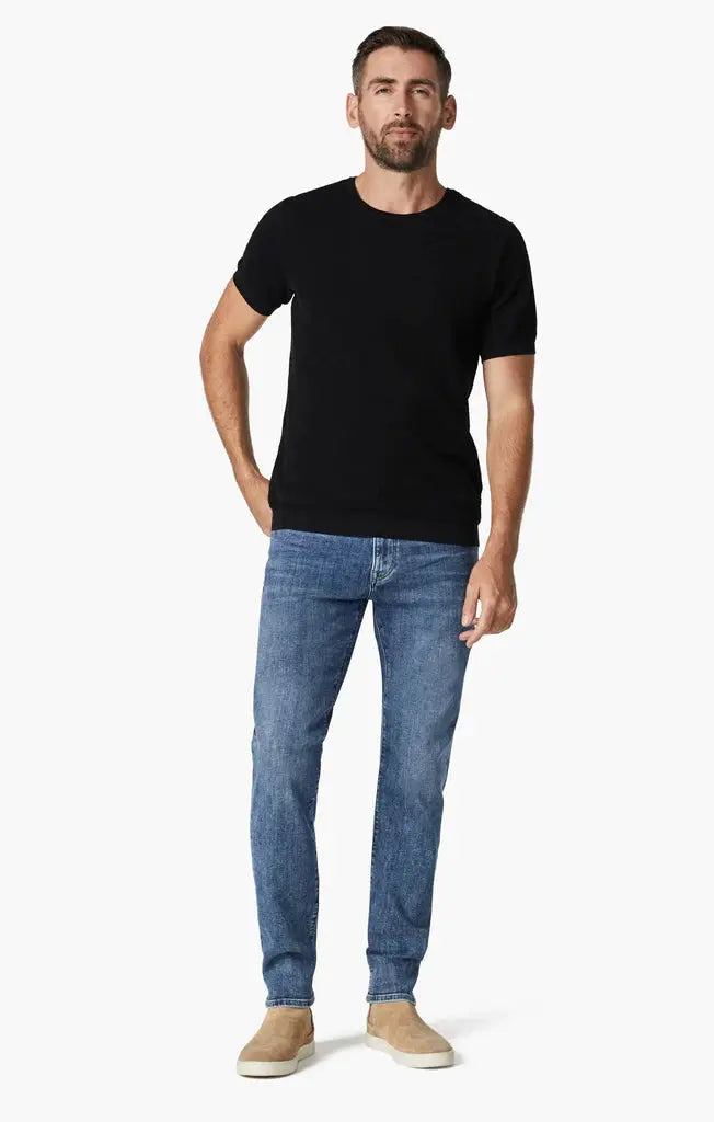 34 HERITAGE | Cool Slim Leg Pants | Dark Organic Unique Men's Patch