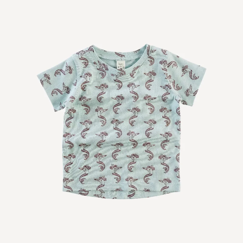 short sleeve essential boxy tee | mermaid shell | organic cotton jersey Cclassic Men's Tweed