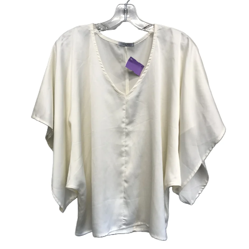 Ivory Top Short Sleeve By Lida Kate Size: S Luxurious Men's High