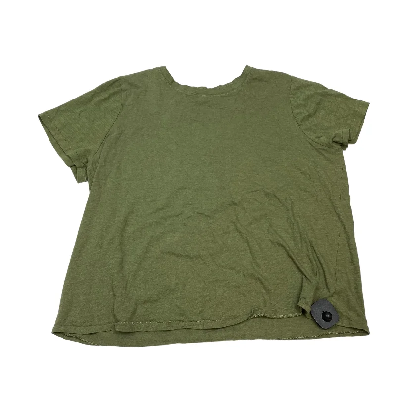 Green Top Short Sleeve Basic Sonoma, Size Xxl Gym