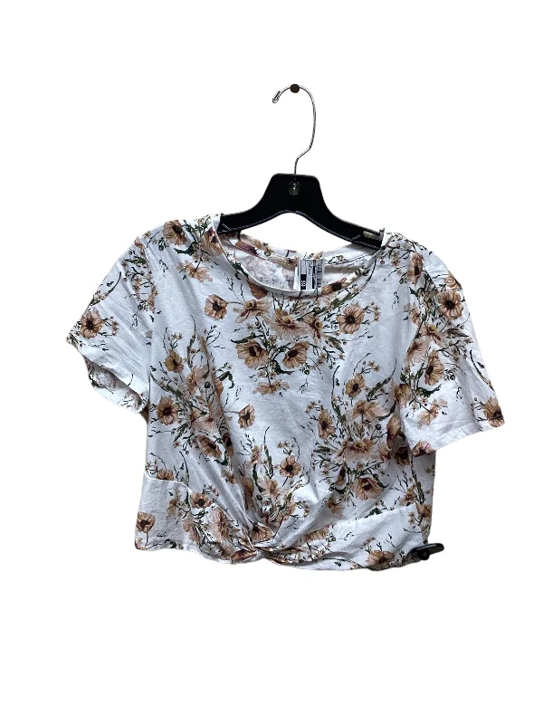 Floral Print Top Short Sleeve H&m, Size L Refined Men's Classic 