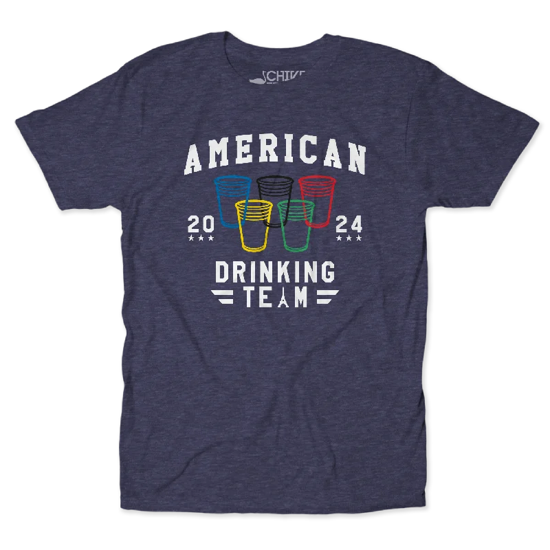 American Drinking Team Unisex Tee Modern Men's Geometric Modern Men's Geometric