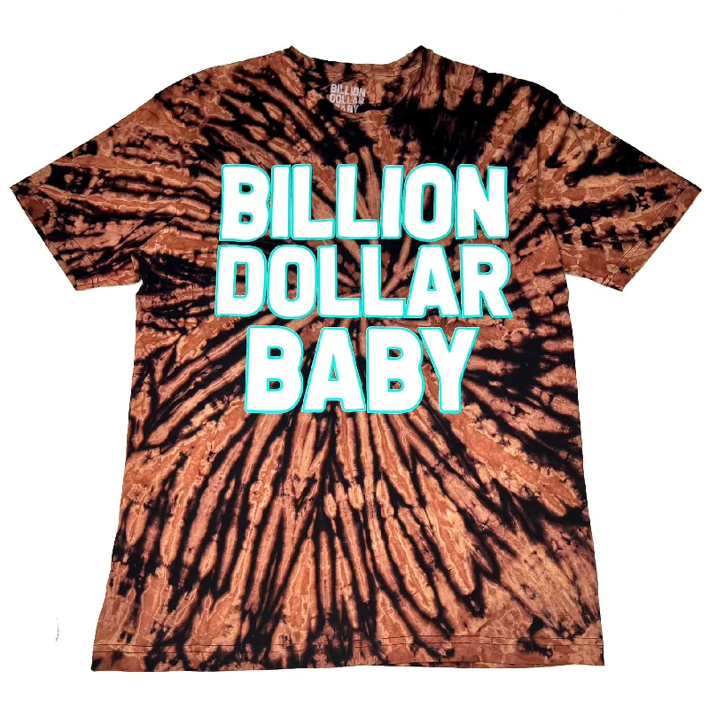 Billion Dollar Baby Logo Tie Dye T Shirt (Black) M Polished Men's Silk Polished Men's Silk