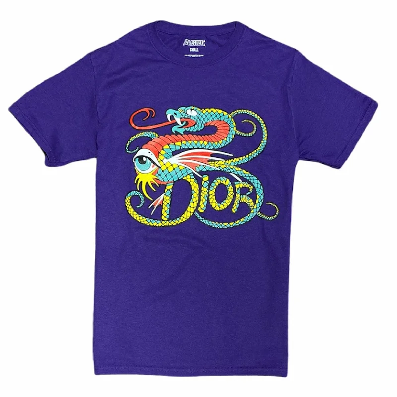 Bleach Goods Dragon Breath Tee (Purple) Monochromatic Office Style Monochromatic Office Style