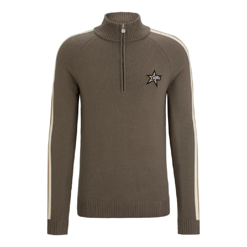 BOSS x Perfect Moment zip-neck sweater in virgin wool Practical Men's Quick Practical Men's Quick Practical Men's Quick