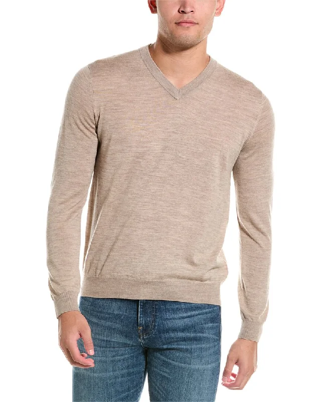 Bruno Magli Wool V-Neck Sweater Refined Men's Hand Refined Men's Hand Refined Men's Hand