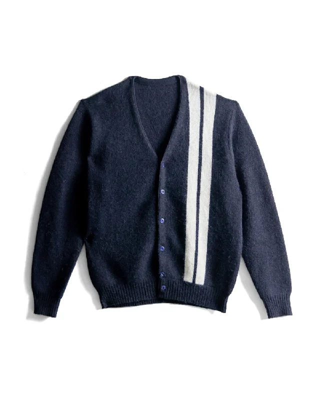 Comp Stripe Cardigan - Navy Elegant Men's Formal  Elegant Men's Formal  Elegant Men's Formal 