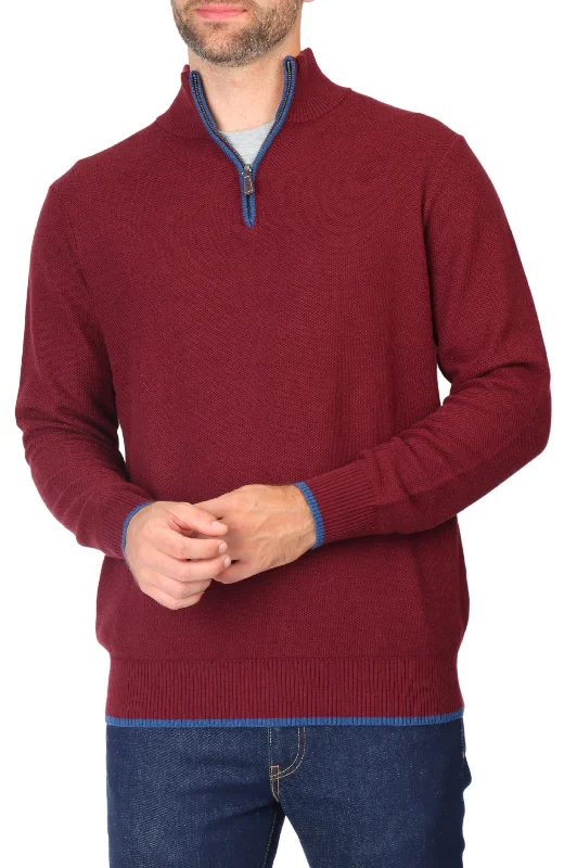 Cotton Textured Waffle Quarter-Zip Cclassic Men's Tweed Cclassic Men's Tweed Cclassic Men's Tweed