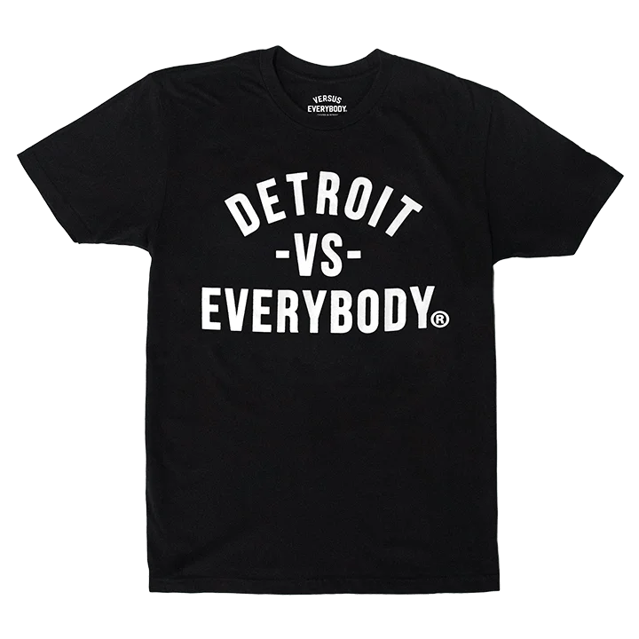 Detroit Vs Everybody T-Shirt (Black/White) - DET111 Adventure Adventure