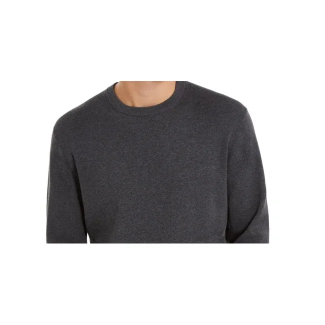 Dkny Men's Regular-Fit Crewneck Sweater Charcoal Size Small Cozy Men's Winter Cozy Men's Winter Cozy Men's Winter